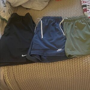 Nike Shorts Set - Black, Navy, Olive - 3 for $30!